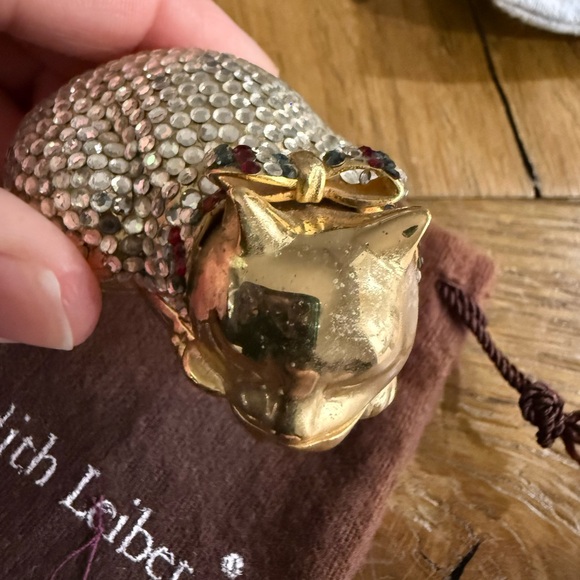 Judith Leiber Crystal Cat Pill Box - Picture 2 of 10